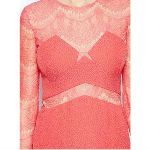 EUC yellow lace bodice fit and flare shorter dress from Three Floor. - Picture 4 of 16